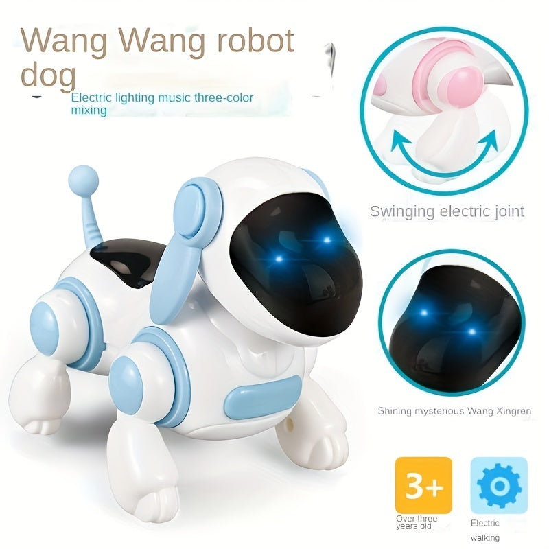 Electric Walking Mechanical Dog Toy Simulation Meeting, Calling, Moving, Music, Lighting, Intelligent Puppy Toy, Children's Electric Singing Dog Gift, Choice For Parent-child Companionship And Growth
لعبة اليكترون