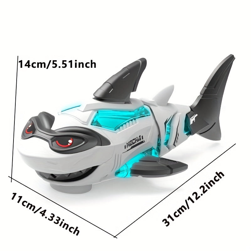 Electric Mechanical Shark Toy, Versatile Swinging Shark Toy With Cool Sound And Light Effects, Creative Simulation Shark Toy, Birthdays, Easter, And Children's Day Parties Gift(Without Batteries)
لعبة اليكترونية