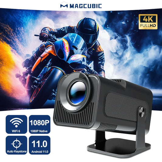 Magcubic Android 11 390ANSI HY320 Projector 4K Native 1080P Dual Wifi6 BT5.0 Cinema Outdoor Portable Projetor Upgrated HY300
بروجكتور العرض السينمائي الرائع