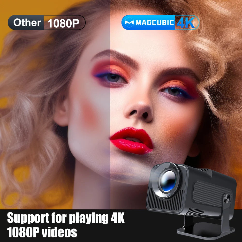 Magcubic Android 11 390ANSI HY320 Projector 4K Native 1080P Dual Wifi6 BT5.0 Cinema Outdoor Portable Projetor Upgrated HY300
بروجكتور العرض السينمائي الرائع