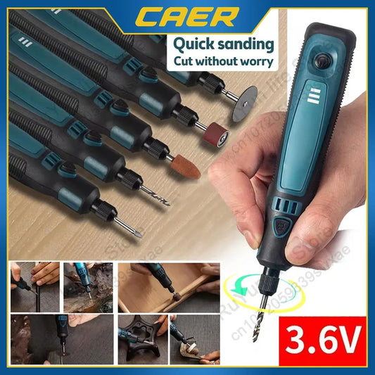 High Speed Cordless Electric Grinder Drill Set 3.6V Mini Powerful Engraving Pen Rechargeable Battery Electric Rotary Carve Tool
أدوات احترافية دقيقة للحفر والرسم