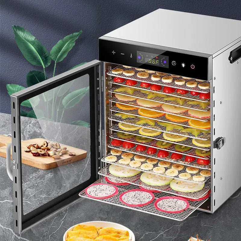 12 Layer Dryer Intelligent Food Air Dryer Food Dehydrator
مجفف الفواكه والخضروات 12 طبقة