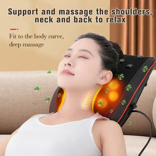 Waist Massage Car Massager Muscle Relaxation Massager Portable Heating Vibration Lumbar Back Neck Body Pain Relif Massager
وسادة مساج الظهر للذين يجلسون طويلا خلف عجلة القيادة