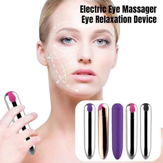 Portable Vibrating Eye Massager Waterproof Wireless Rechargeable Eye Fatigue Relief Tool Eye Beauty Devices Massager Machine
قلم مساج العين بالأهتزاز