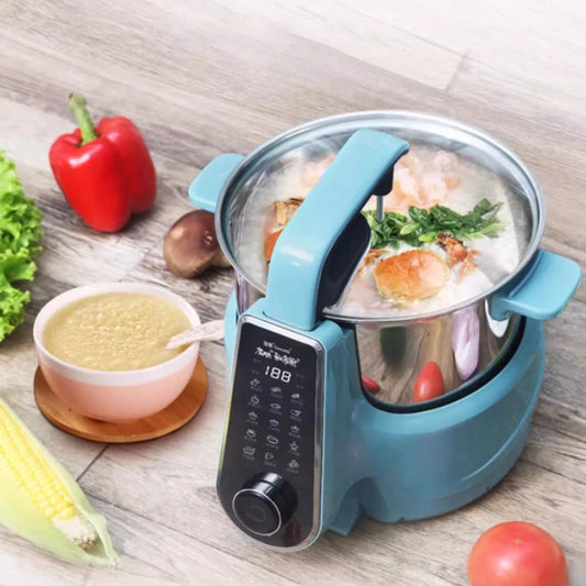 Kitchen Smart Robot Machine Automatic Multi-function Reservation Timing Kitchen Use Stir-fry Cooking Pot robot 220V
قدر الطهي الأتوماتيك الرائع من الكتروميكس