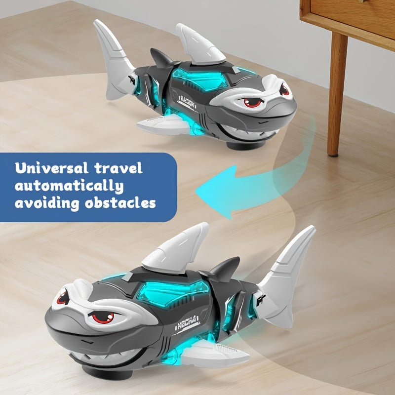 Electric Mechanical Shark Toy, Versatile Swinging Shark Toy With Cool Sound And Light Effects, Creative Simulation Shark Toy, Birthdays, Easter, And Children's Day Parties Gift(Without Batteries)
لعبة اليكترونية